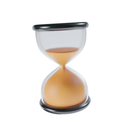 Sand Timer New Year 3D Icon