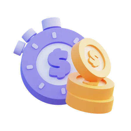 Timer  3D Icon