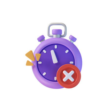 Timer Error  3D Icon