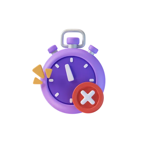 Timer Error  3D Icon