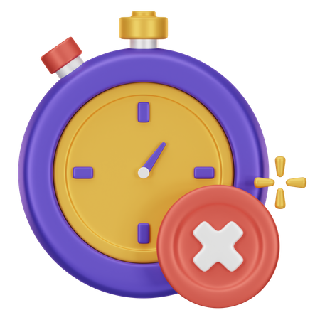 Times Up 3D Icon  3D Icon