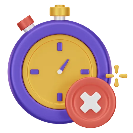 Times Up 3D Icon  3D Icon