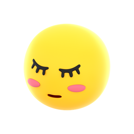 Emoji timide  3D Icon