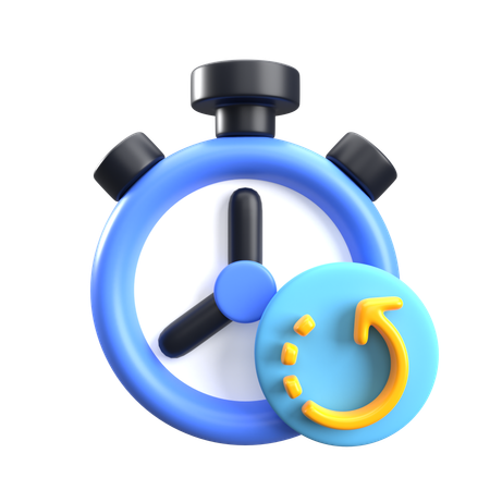 Timing  3D Icon