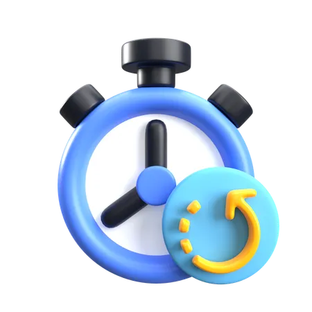 Timing  3D Icon