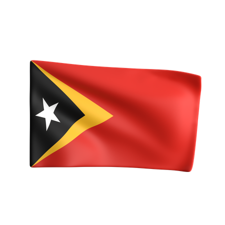 Bandeira de leitura de timor  3D Icon