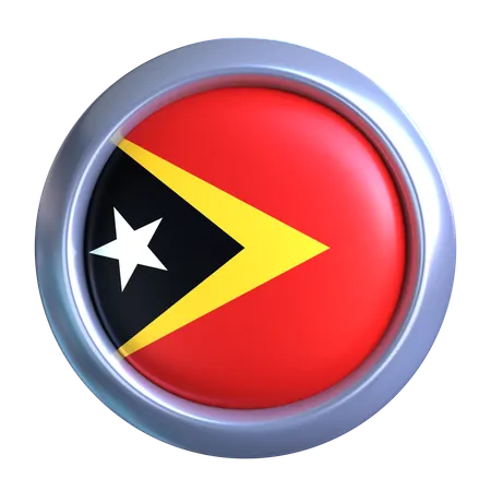 Timor Leste Flag Emblem  3D Icon