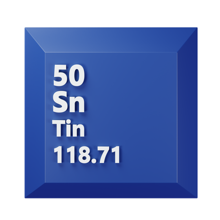 Tin  3D Icon