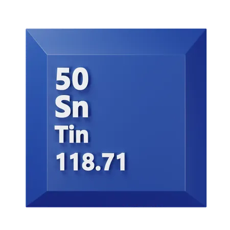 Tin  3D Icon