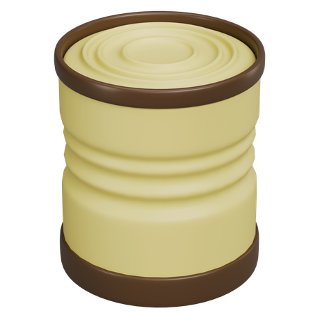 Tin  3D Icon