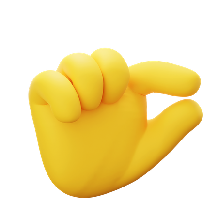 Tiny Hand Gesture 3D Icon