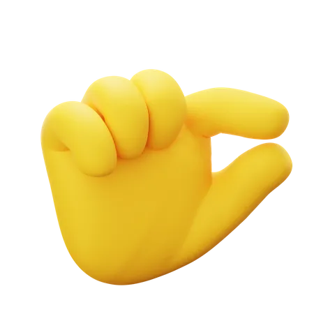 Tiny Hand Gesture 3D Icon