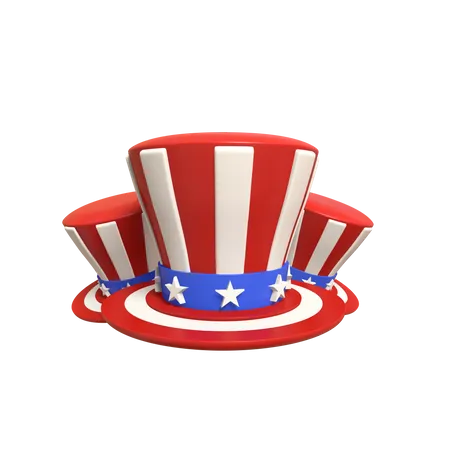 Tio sam chapéu americano  3D Icon