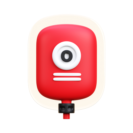 Tipo de sangre O  3D Icon