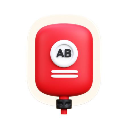 Tipo sanguíneo ab  3D Icon