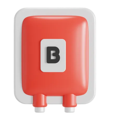 Tipo sanguíneo b  3D Icon