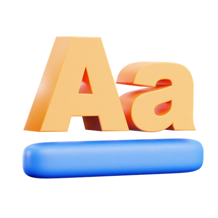 Tipografia  3D Icon