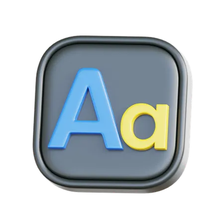 Tipografía  3D Icon