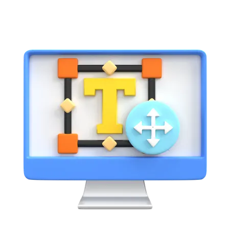 Tipografía  3D Icon