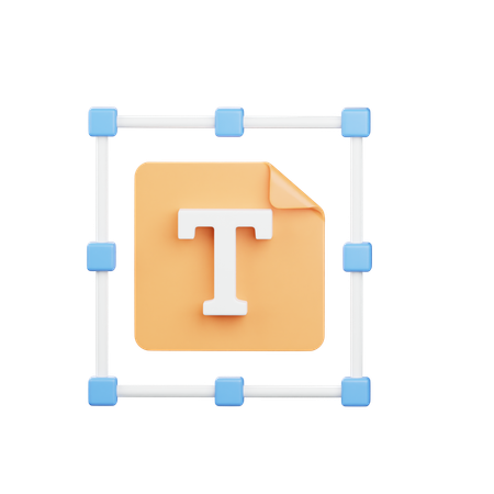 Tipografia  3D Icon