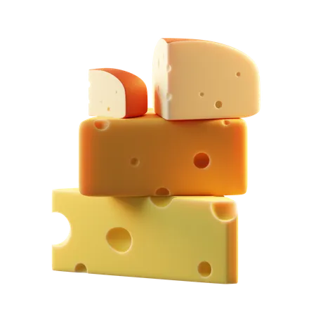 Tipos de queso  3D Icon