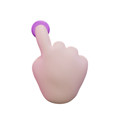 Tippen Sie auf die Handbewegung  3D Icon