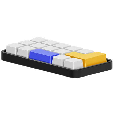 Tippen auf der Tastatur  3D Icon