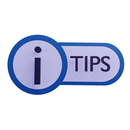 Tips Information  3D Icon