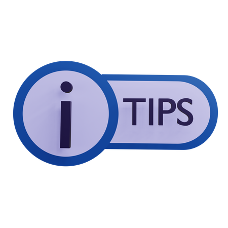 Tips Information  3D Icon