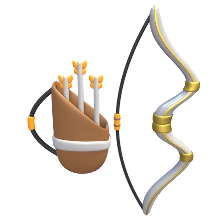 Tir à l'arc  3D Icon