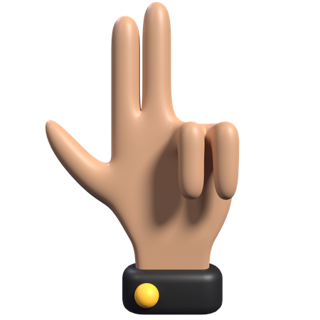 Geste de la main pour tirer  3D Icon