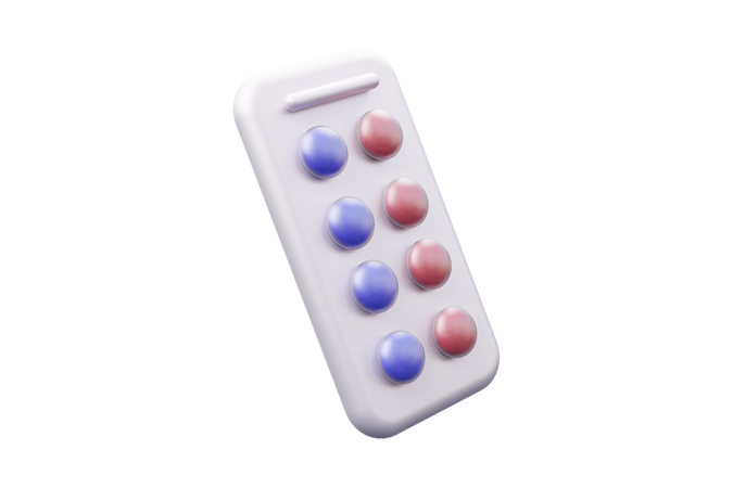 Tira de remédio  3D Icon