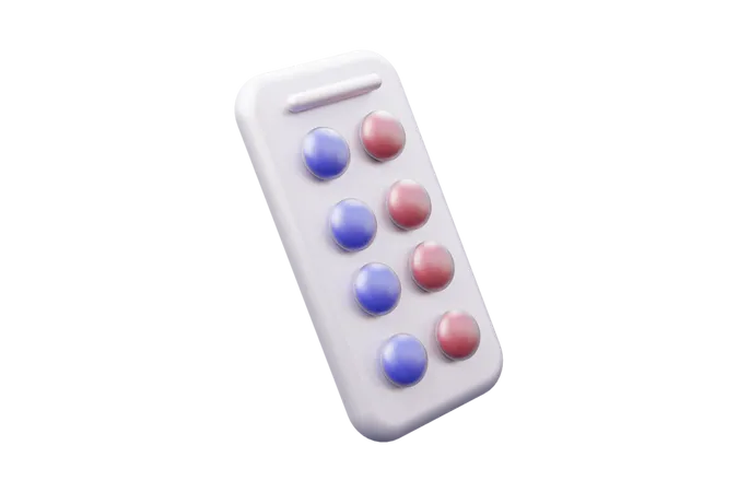 Tira de remédio  3D Icon