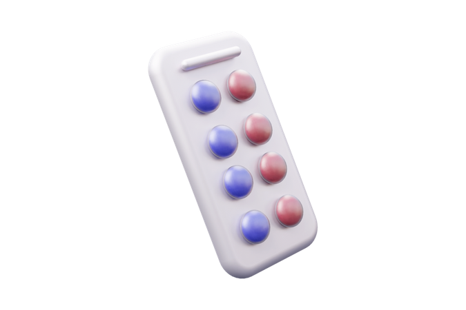 Tira medicinal  3D Icon