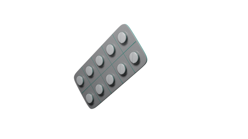 Tira medicinal  3D Icon