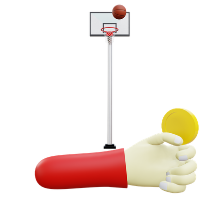 Tirage au sort de basket-ball  3D Icon
