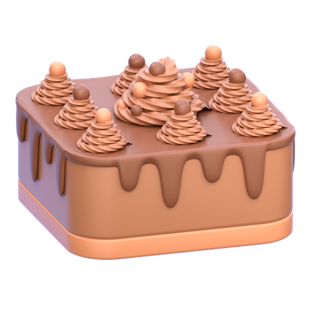 Tiramisu cake  3D Icon