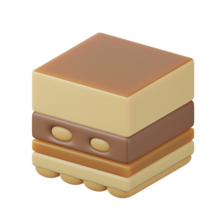 Tiramisu cake  3D Icon