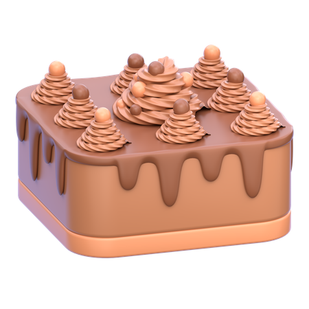 Tiramisu Cake  3D Icon