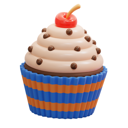 Tiramisu cupcake  3D Icon