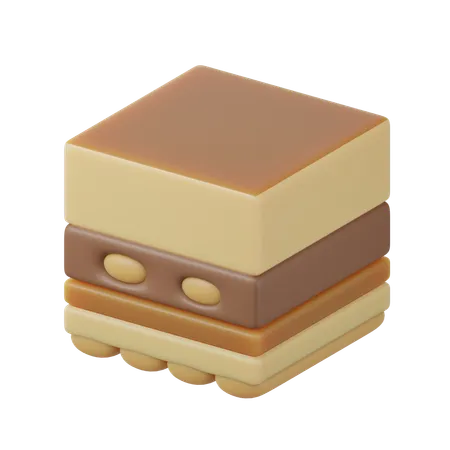 Tiramisu Kuchen  3D Icon