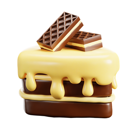 Tiramisu Slice  3D Icon