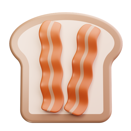 Fatias de bacon  3D Icon