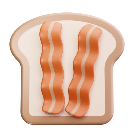 Fatias de bacon  3D Icon