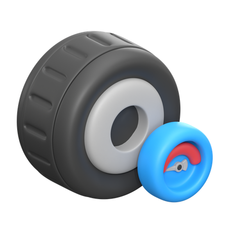 Tire Air Pressure  3D Icon