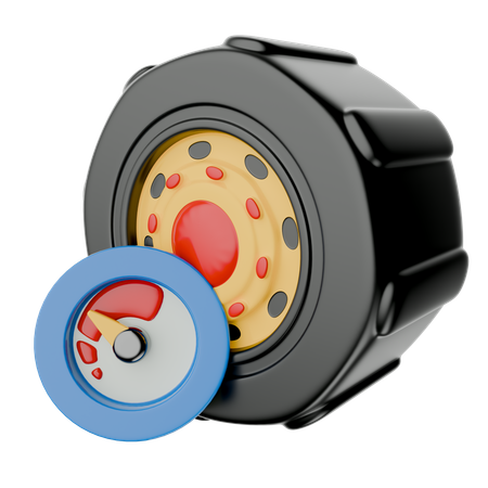 Tire Air Pressure  3D Icon