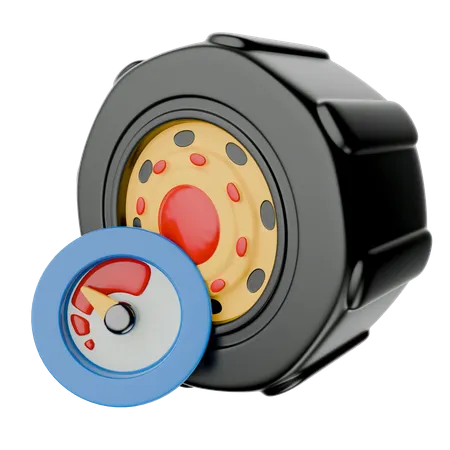 Tire Air Pressure  3D Icon