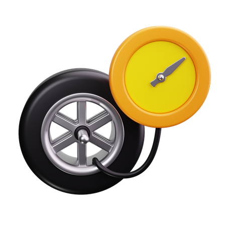 Tire Pressure Gauge  3D Icon