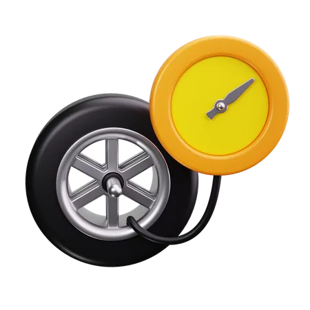 Tire Pressure Gauge  3D Icon