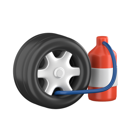 Tire Pump  3D Icon